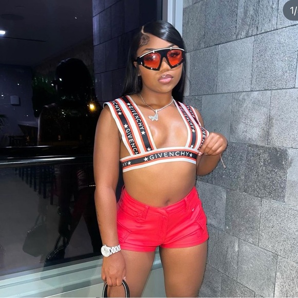 Red Givenchy custom top - Picture 1 of 2